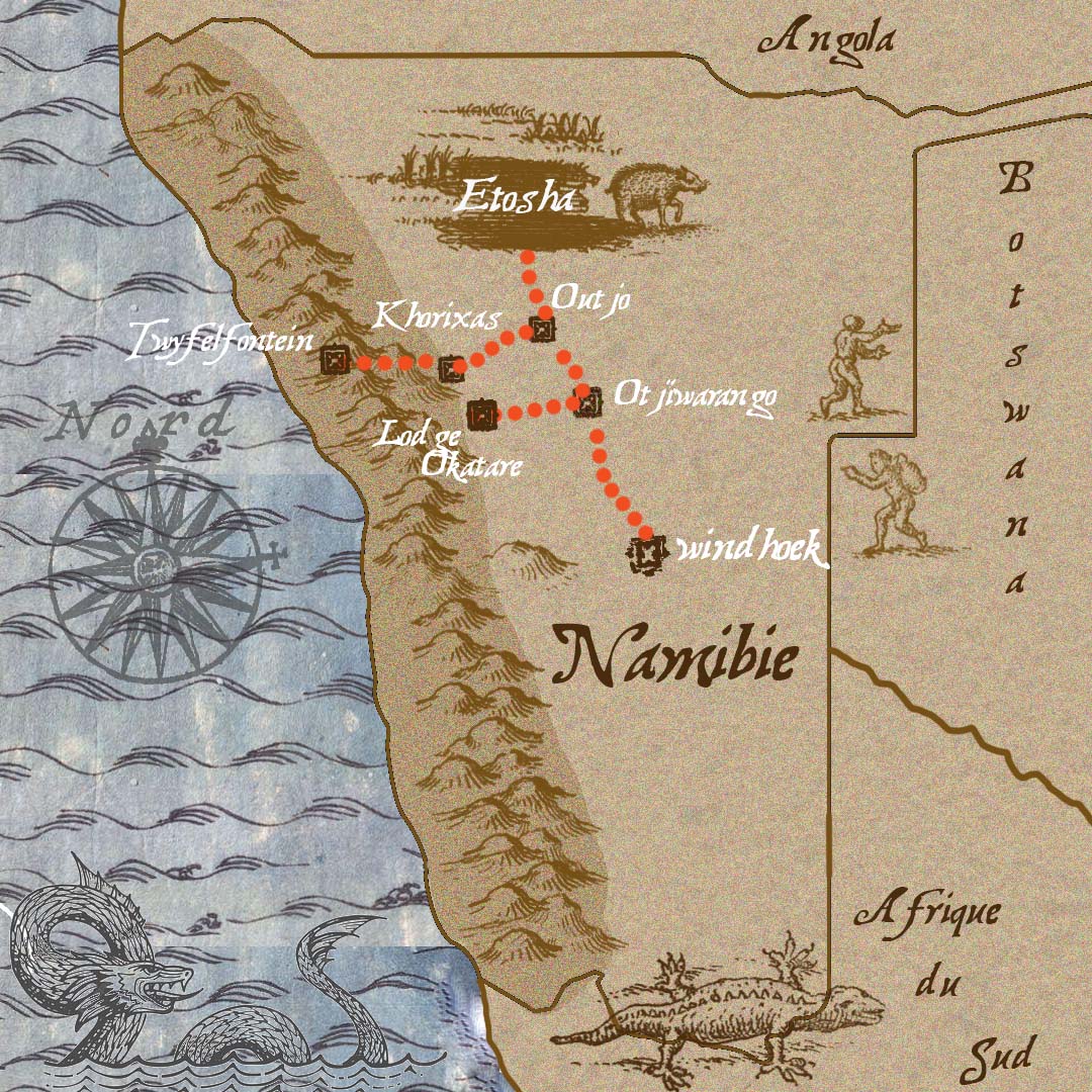 Carte de notre voyage